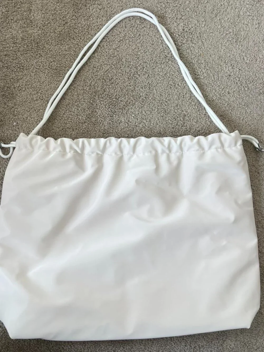 Calvin Klein Fragrances Bag White Drawstring Tote Promo